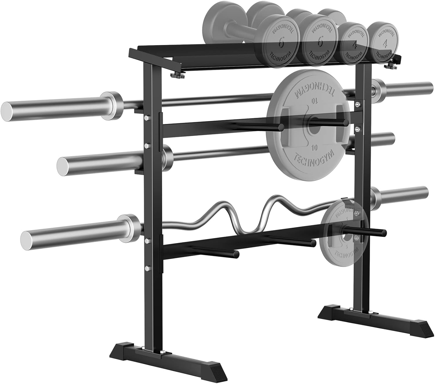 Home Gym Design - Home Gym Strength Training Weight Storage