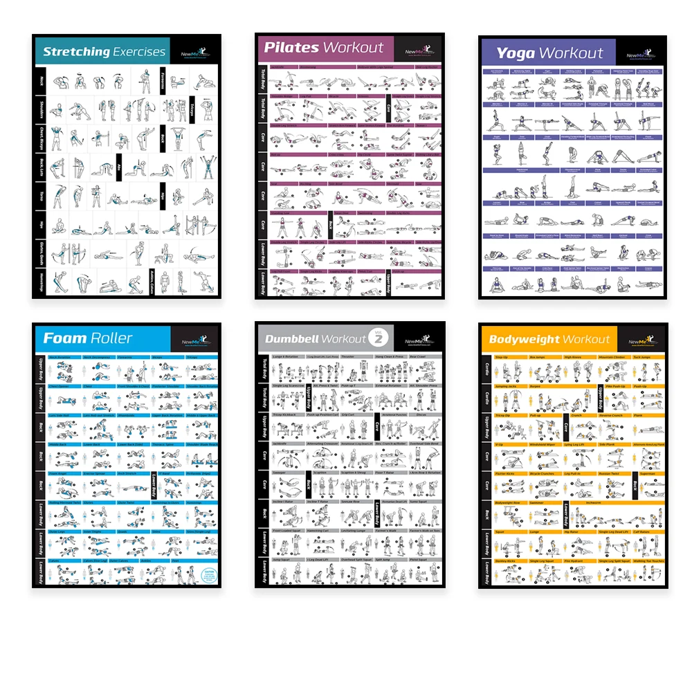Home Gym Training - Body Exercise Training Chart Workout Home