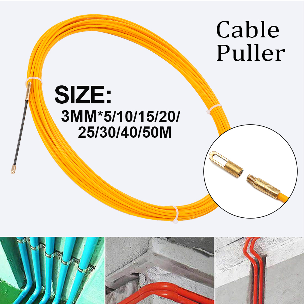 Cable Pulley System - Fish Tape Fiberglass 3MM 5M‑50M Wire