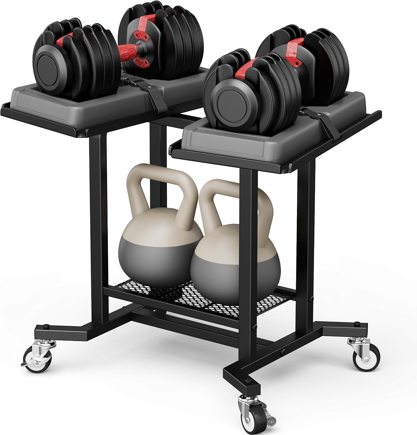 Home Gym Dumbbell Workout - Adjustable Dumbbell Rack Stand Weight Frame