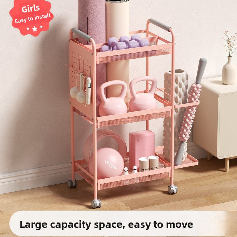 Home Gym Yoga Mat Storage - Minimalist Iron Storage Rack Multi Layer