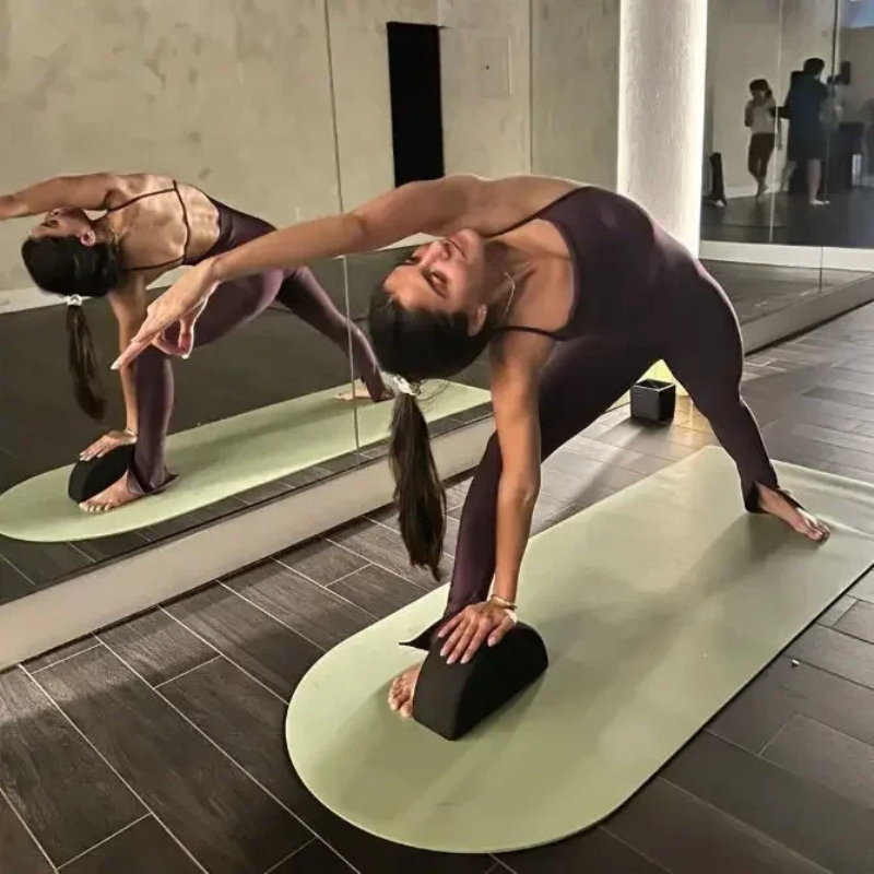 180x65x0.5cm Oval Rubber PU Yo - đánh giá và giá Home Gym Yoga Mat Storage