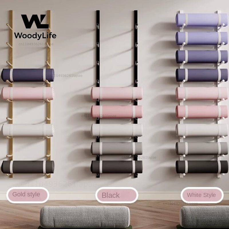 Studio Wall Rack Large Capacit - đánh giá và giá Home Gym Yoga Mat Storage