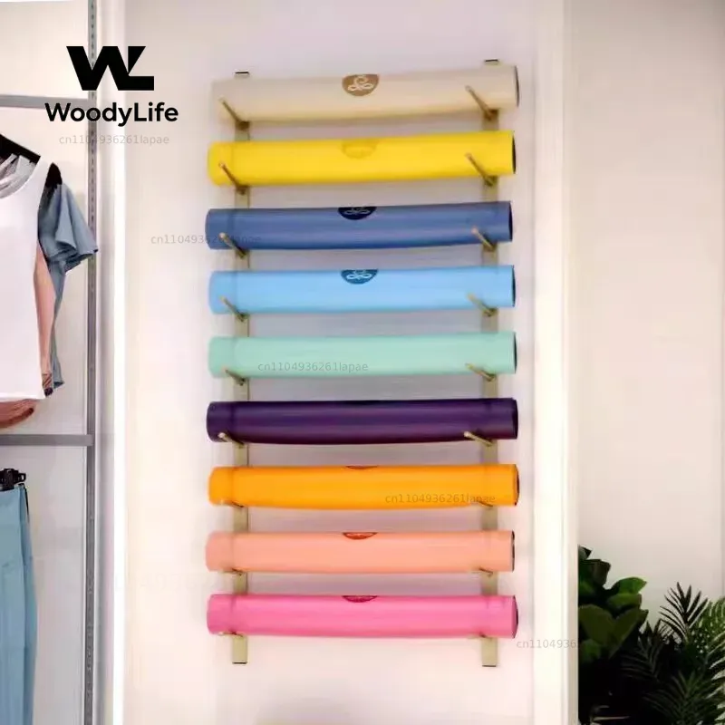 Studio Wall Rack Large Capacit - đánh giá và giá Home Gym Yoga Mat Storage