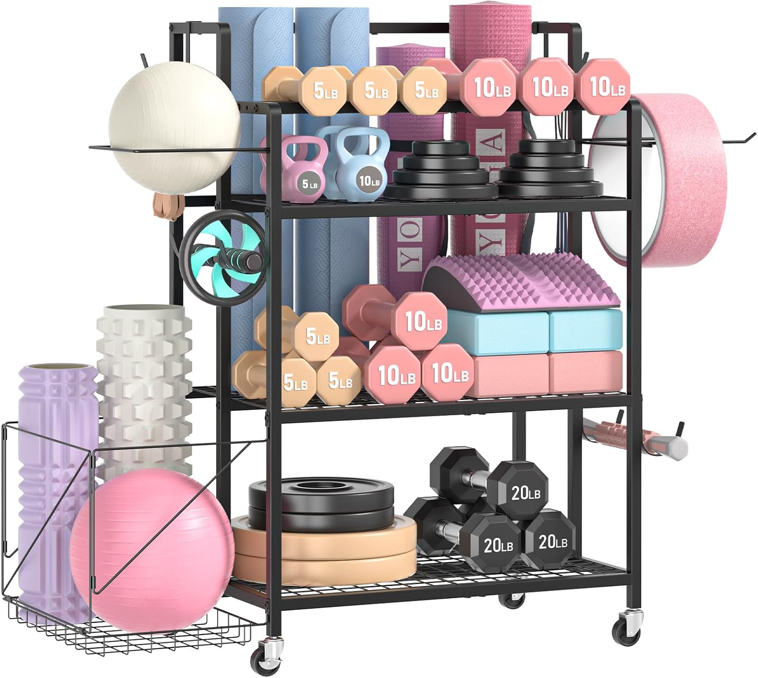 Home Gym Storage, No Material  - đánh giá và giá Home Gym Dumbbell Workout