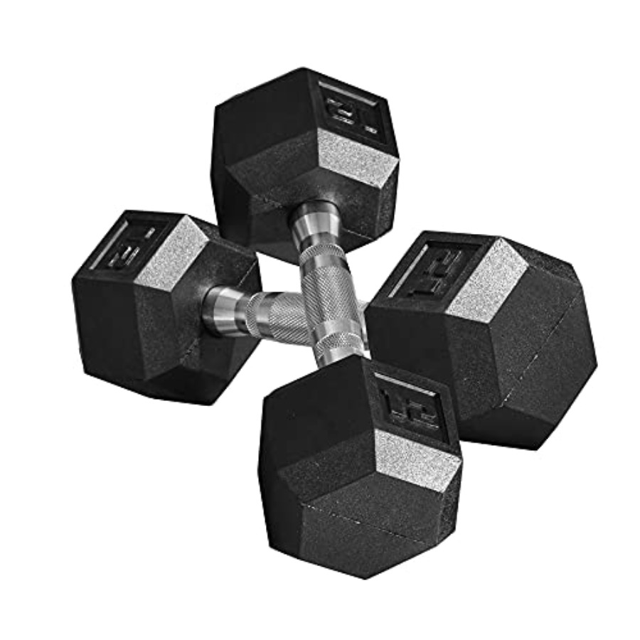 40lbs/45lbs/50lbs Rubber Dumbb - đánh giá và giá Home Gym Dumbbell Workout