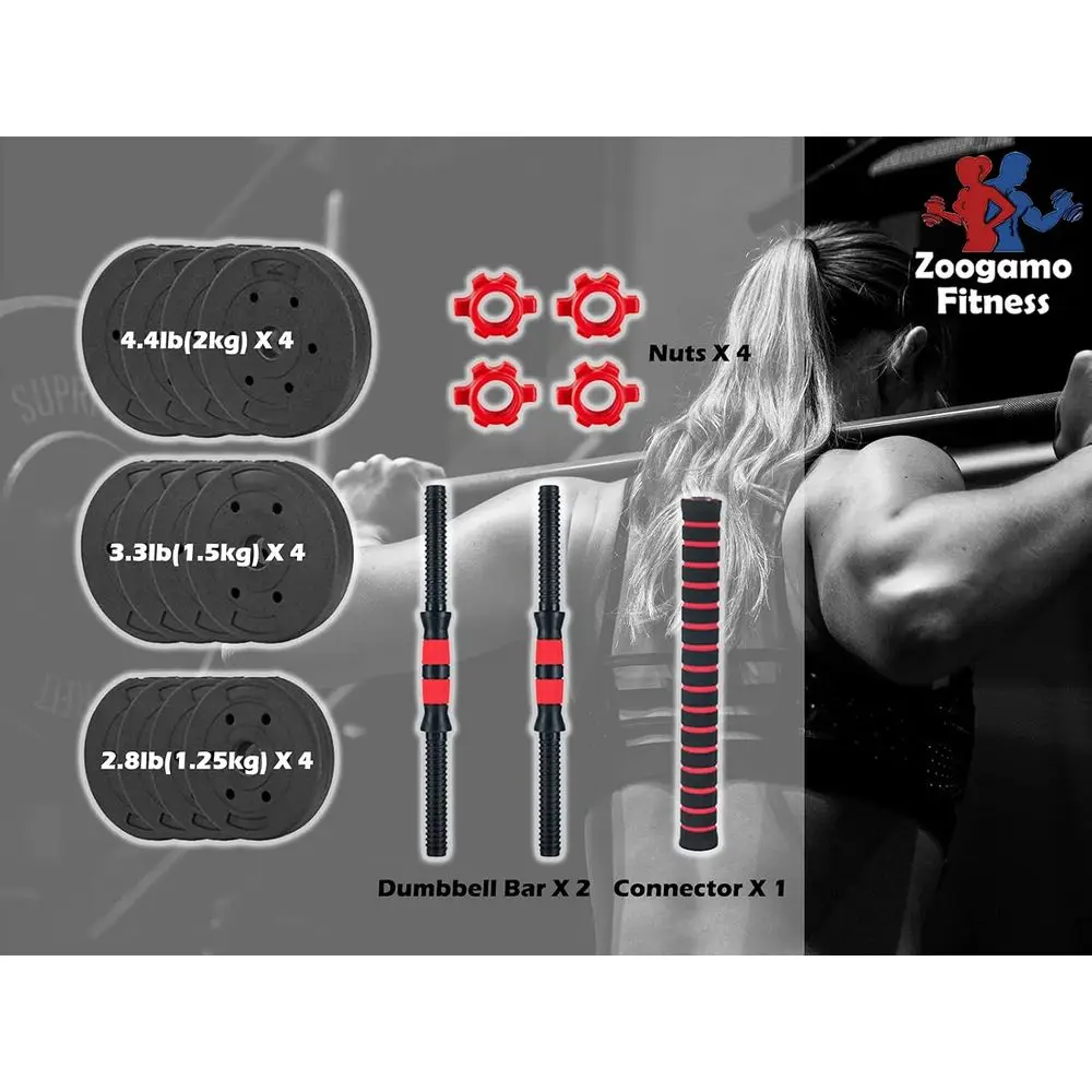 44Lbs Adjustable Dumbbells Set - đánh giá và giá Home Gym Dumbbell Workout