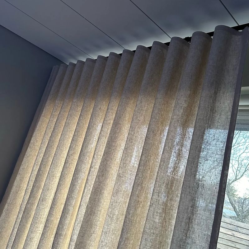 Silent S Fold Wave Curtain Tra - đánh giá và giá Cable Pulley System