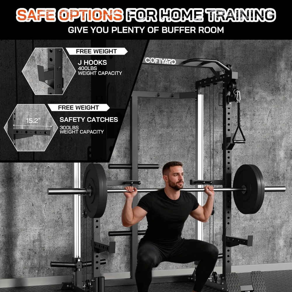 Multi Function Squat Power Cag - đánh giá và giá Home Gym Pulley System