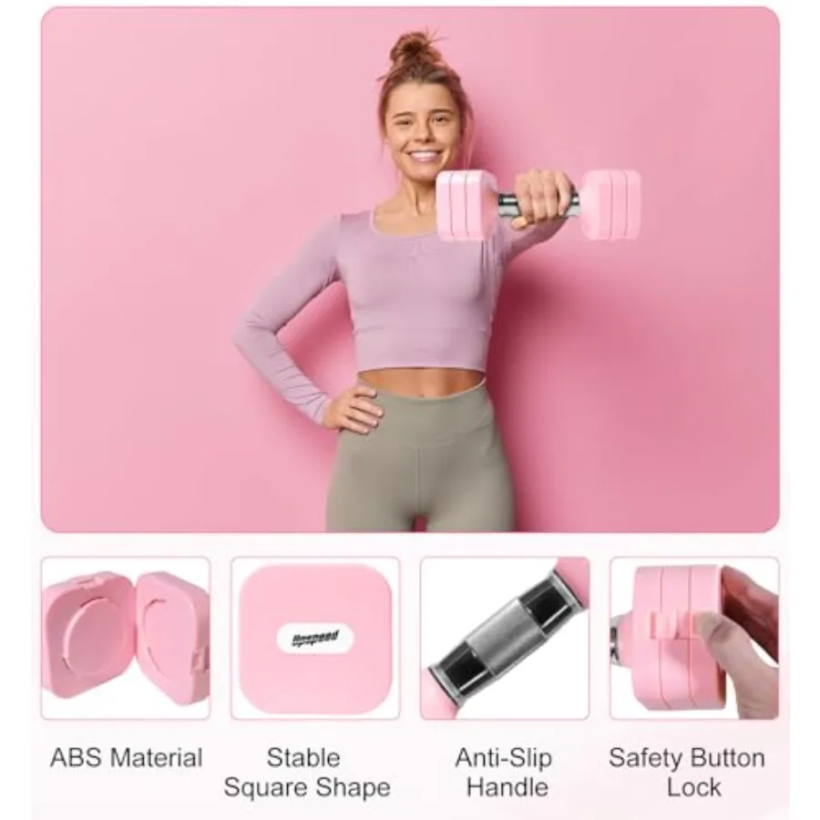 15LB 20LB 30LB 40LB 50LB Adjus - đánh giá và giá Home Gym Dumbbell Workout