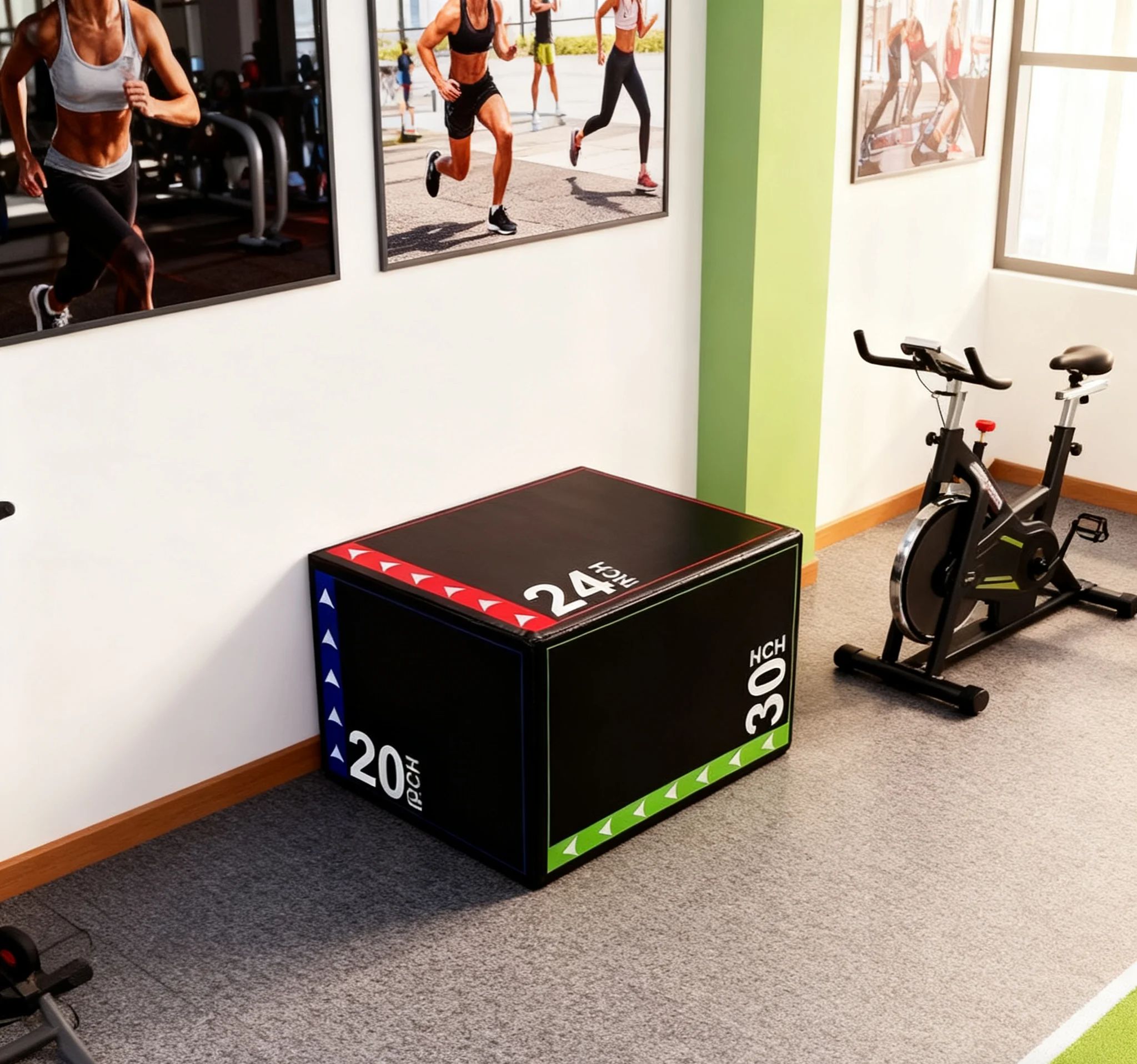 3-in-1Jump Box Plyometric Box  - đánh giá và giá Home Gym Kit For Men