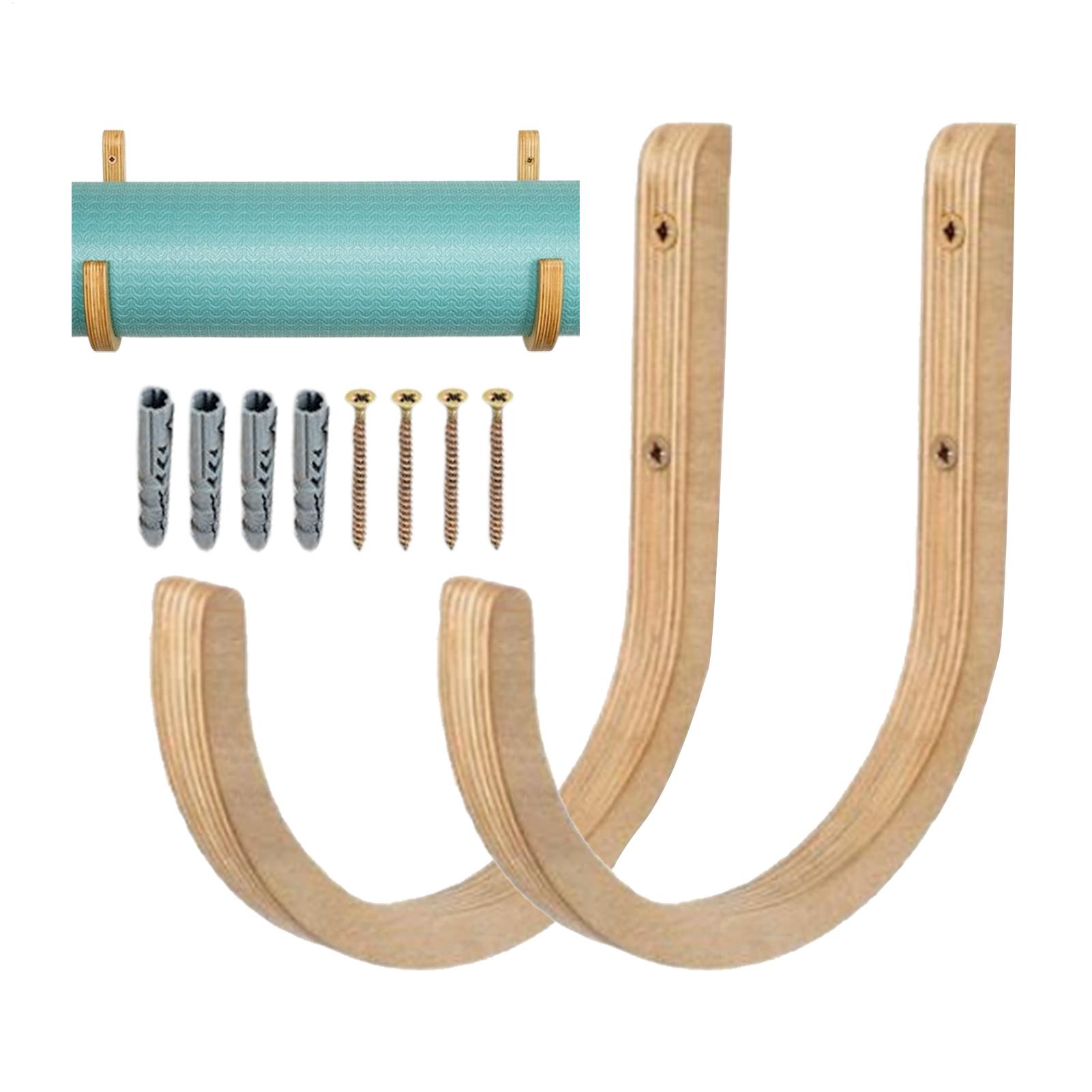 Wooden Yoga Mat Holder Wall Mo - đánh giá và giá Home Gym Yoga Mat Storage