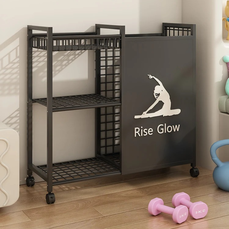 Mobile Fitness Cart with Wheel - đánh giá và giá Home Gym Yoga Storage