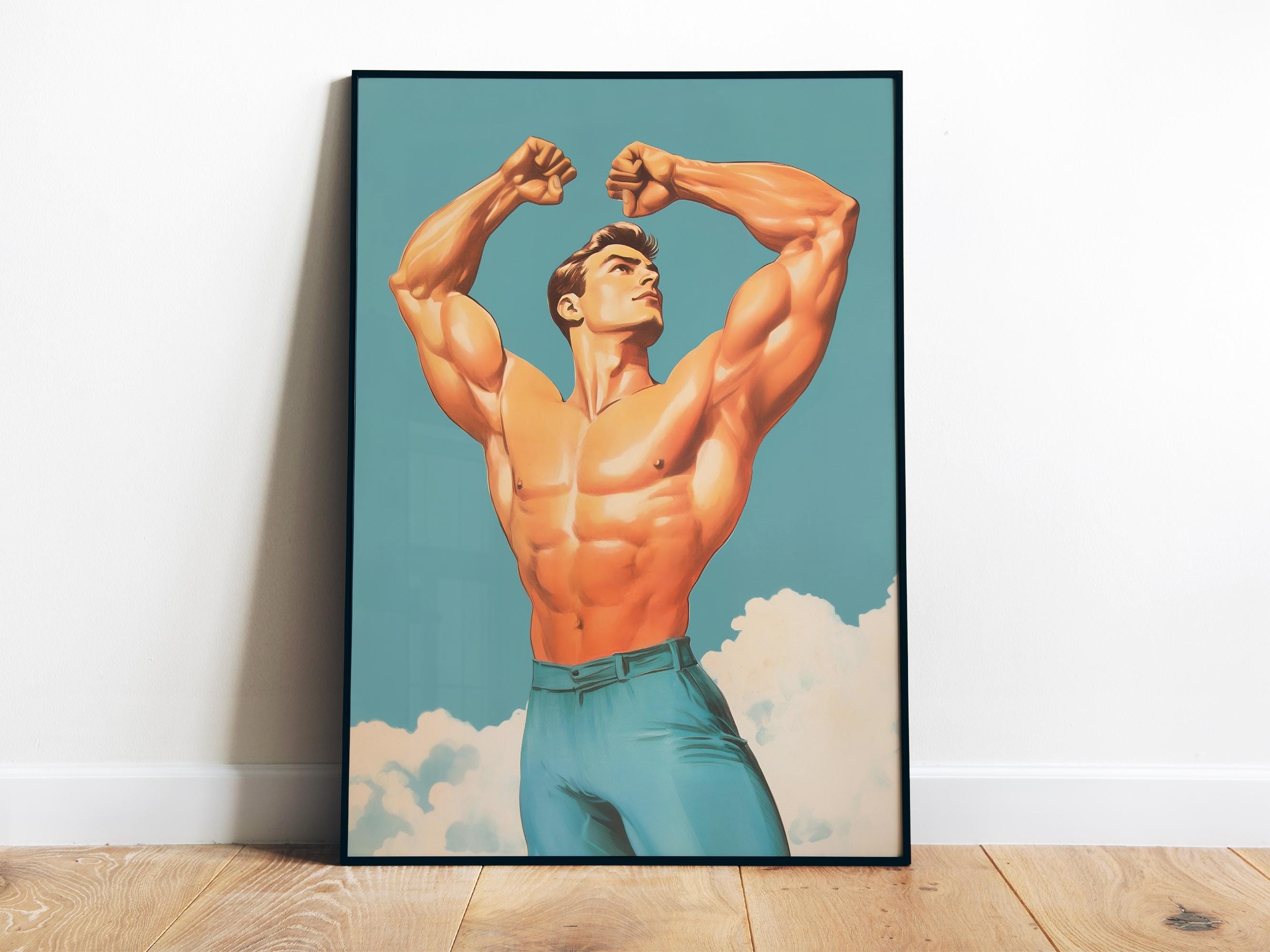 Retro Gym Bodybuilder Muscular - đánh giá và giá Home Gym Dumbbell Workout