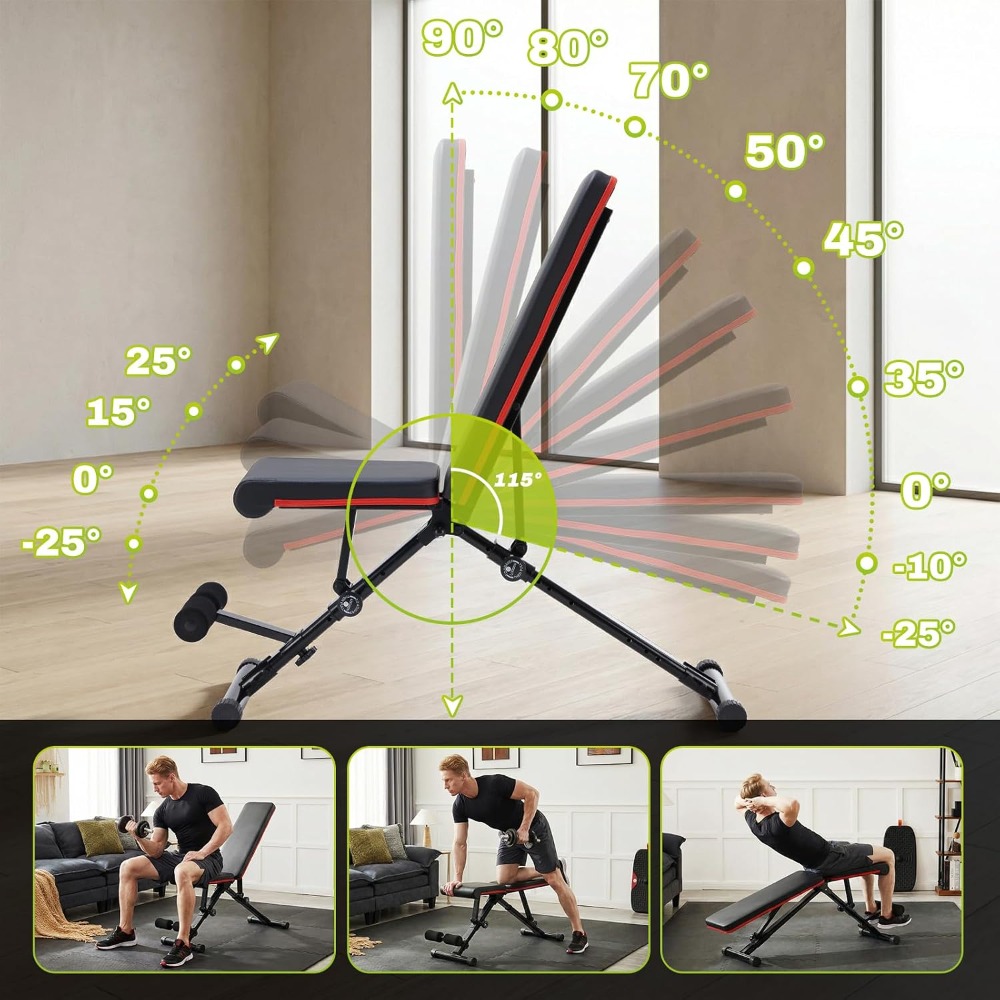 Adjustable Weight Bench for Fu - đánh giá và giá Home Gym Dumbbell Workout