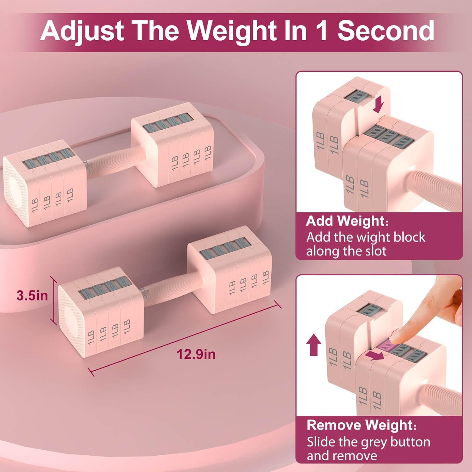 Hezeyferg Adjustable Dumbbells - đánh giá và giá Home Gym Dumbbell Workout
