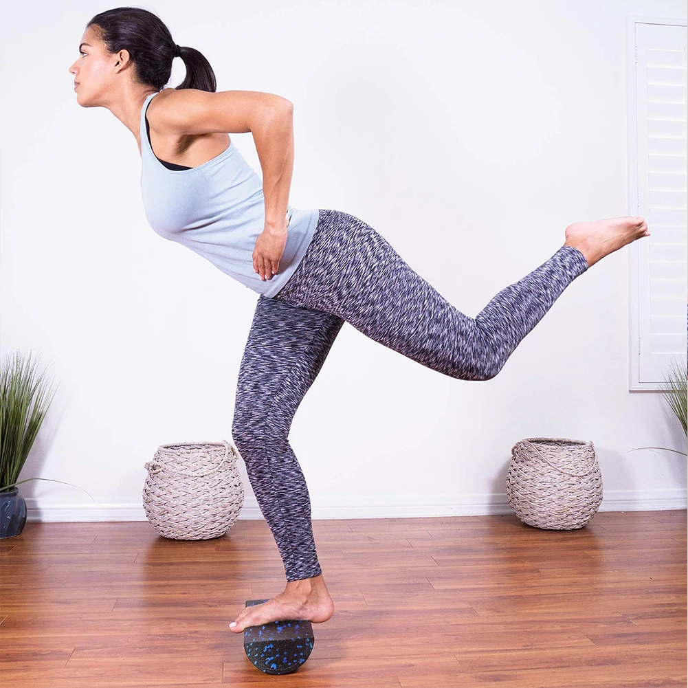Half-Round Yoga Roller Massage - đánh giá và giá Foam Roller High Density