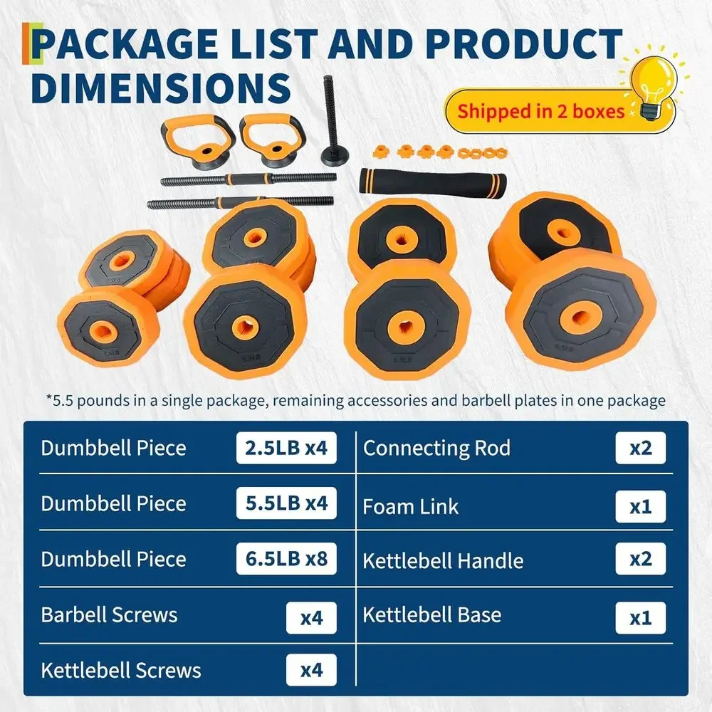 44/66/88 LBS 4-In-1 Adjustable - đánh giá và giá Home Gym Dumbbell Workout
