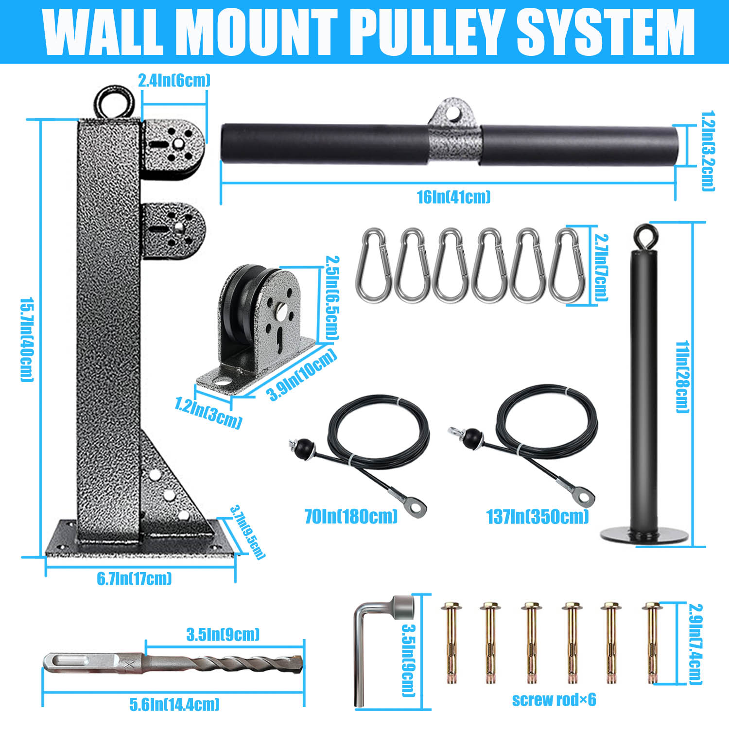 Fitness Wall Mounted Pulley Sy - đánh giá và giá Home Gym Pulley System