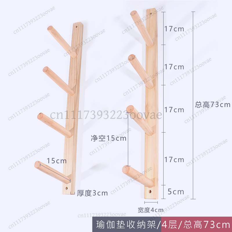 Wooden Wall Shelf for Yoga Mat - đánh giá và giá Home Gym Yoga Mat Storage