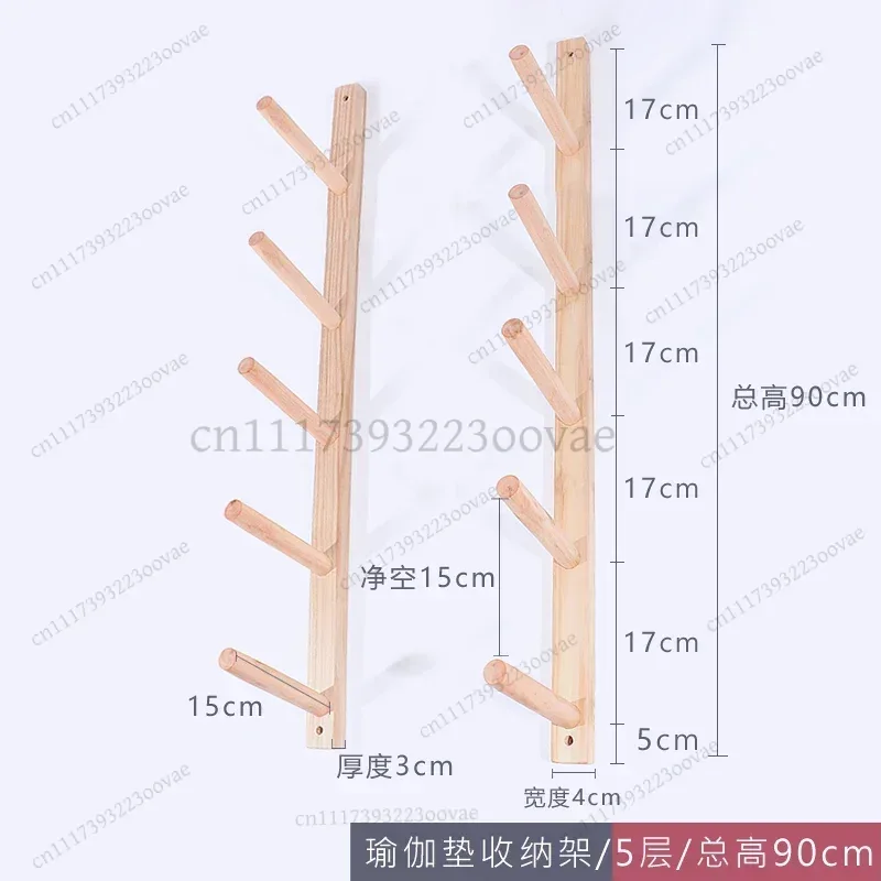 Wooden Wall Shelf for Yoga Mat - đánh giá và giá Home Gym Yoga Mat Storage