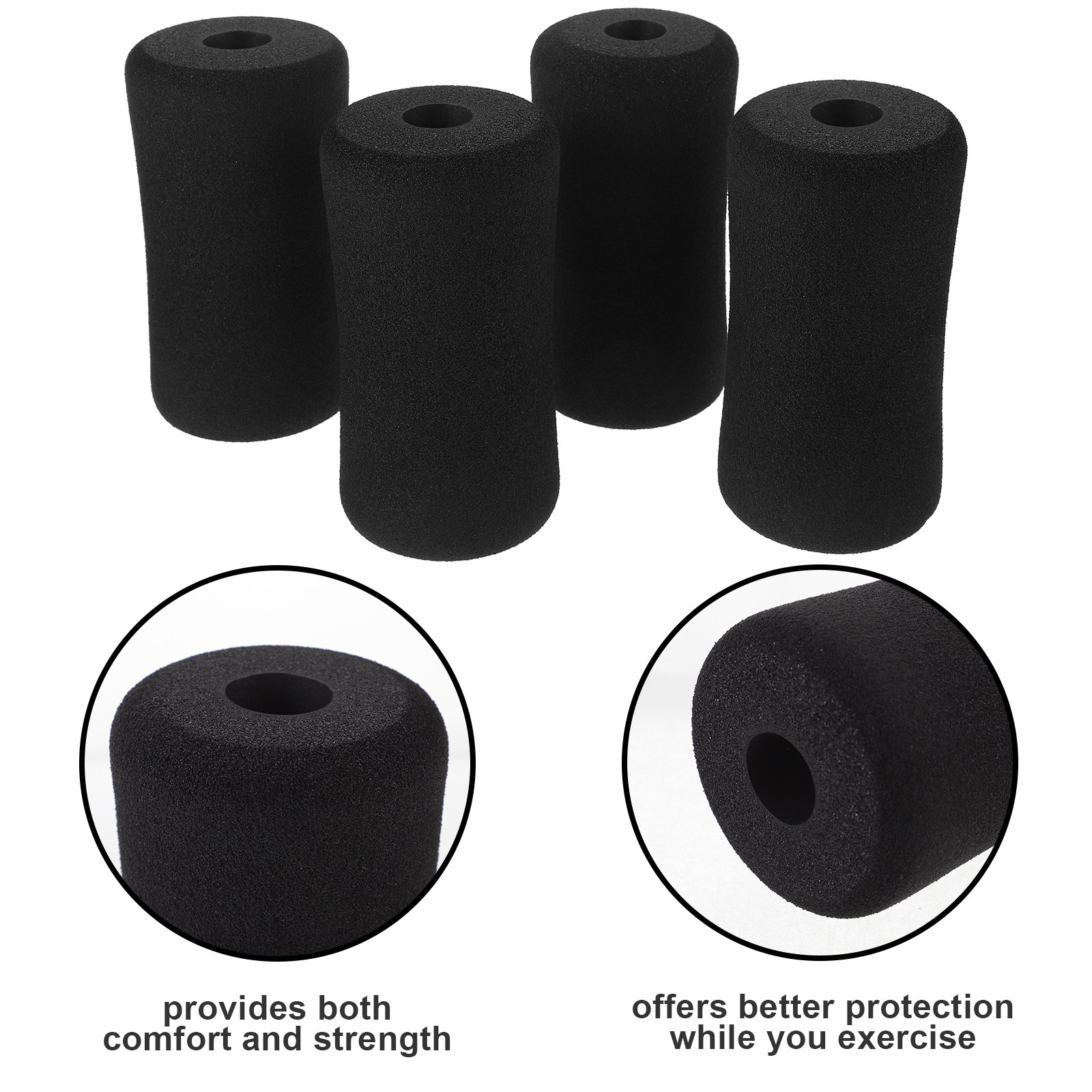 16Pcs Black Foam Foot Pads Rol - đánh giá và giá Foam Roller High Density