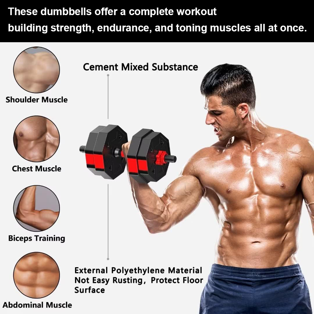Adjustable Dumbbell to Barbell - đánh giá và giá Home Gym Kit For Men