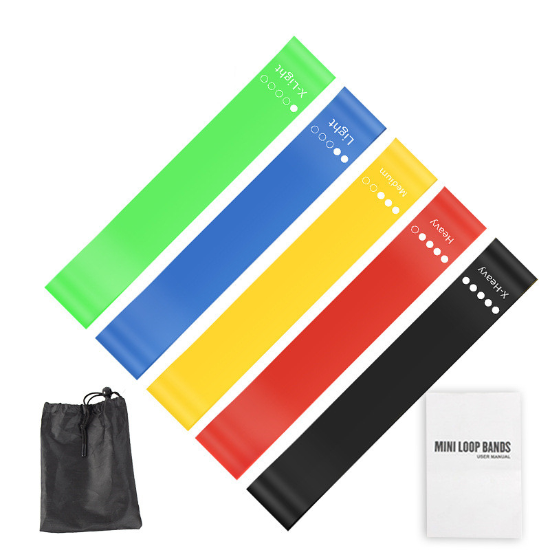 5Pcs TPE Resistance Bands Set  - đánh giá và giá Home Gym Yoga Storage