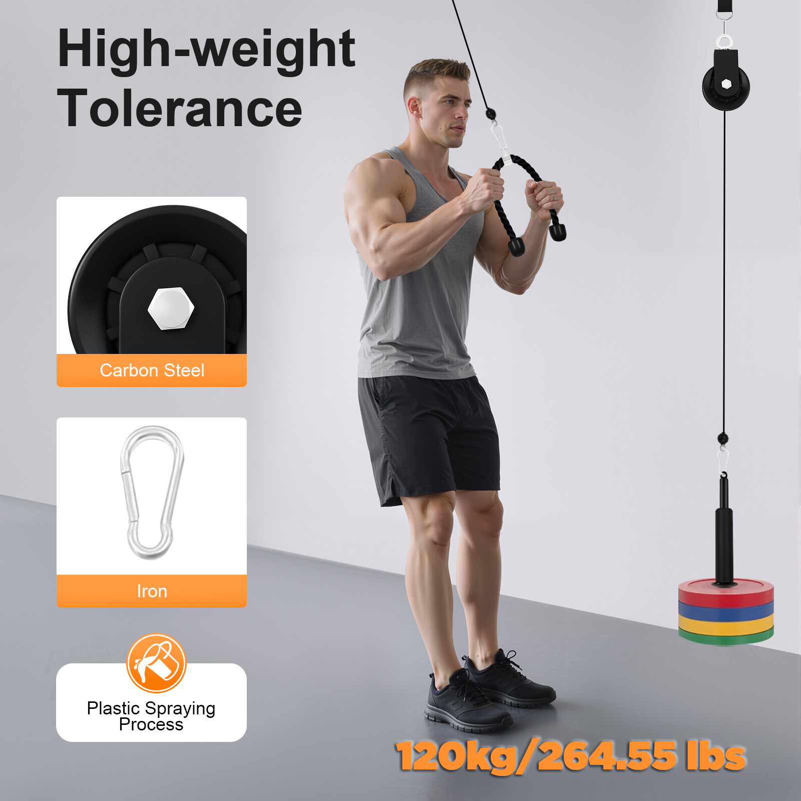 120kg Cable Pull Fitness Syste - đánh giá và giá Cable Pulley System