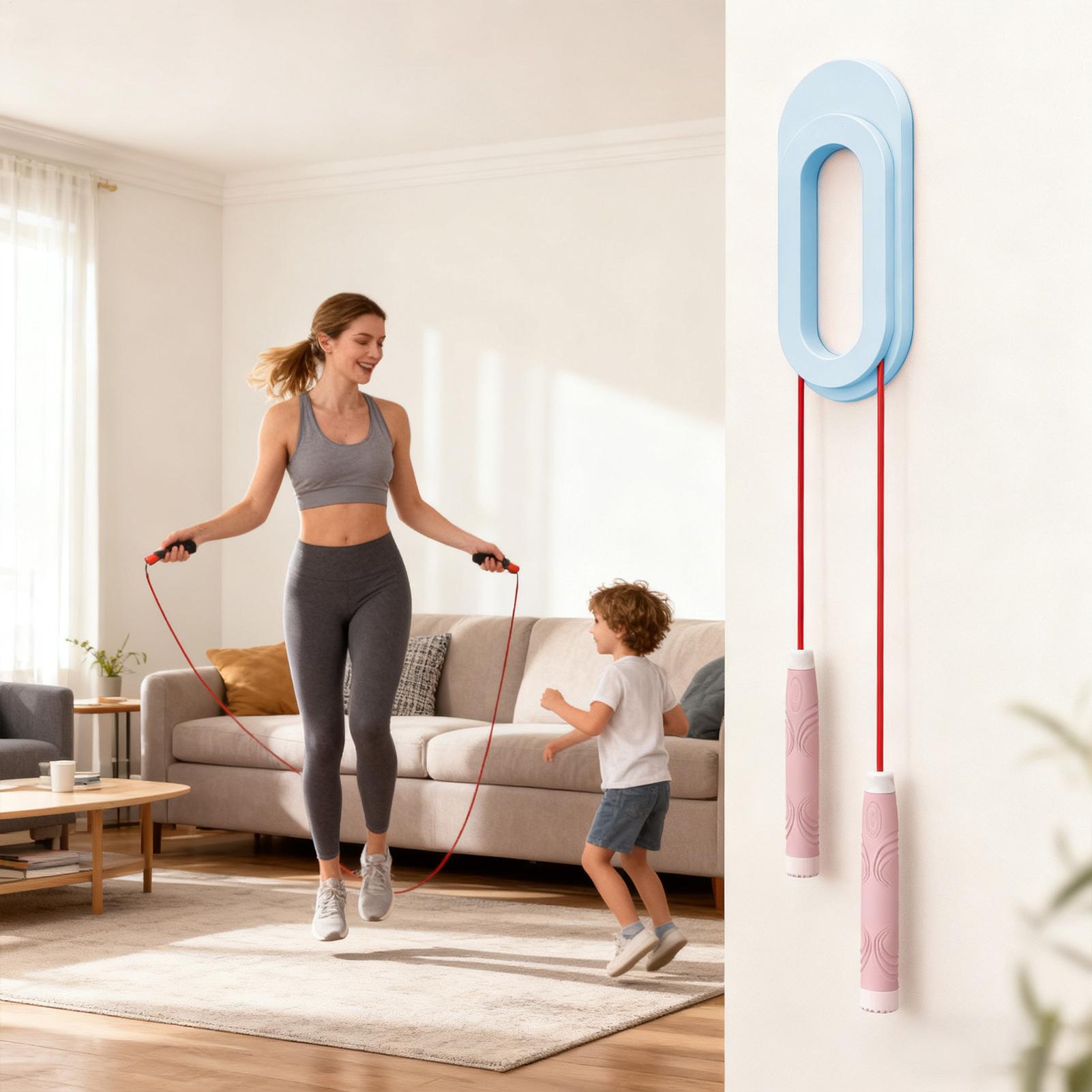 Wall Mounted Jump Rope Hanger  - đánh giá và giá Home Gym Yoga Storage