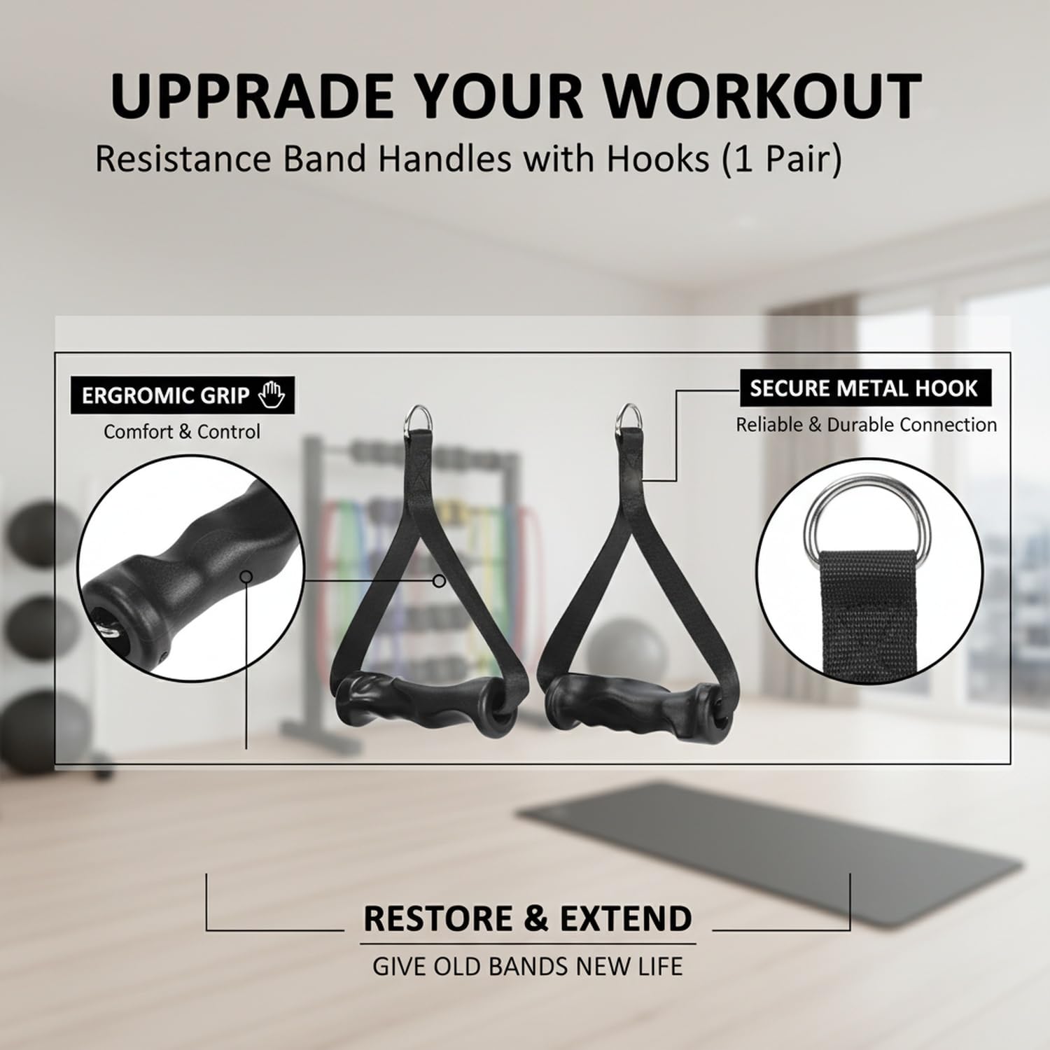 1Pair Ergonomic Exercise Handl - đánh giá và giá Cable Pulley System