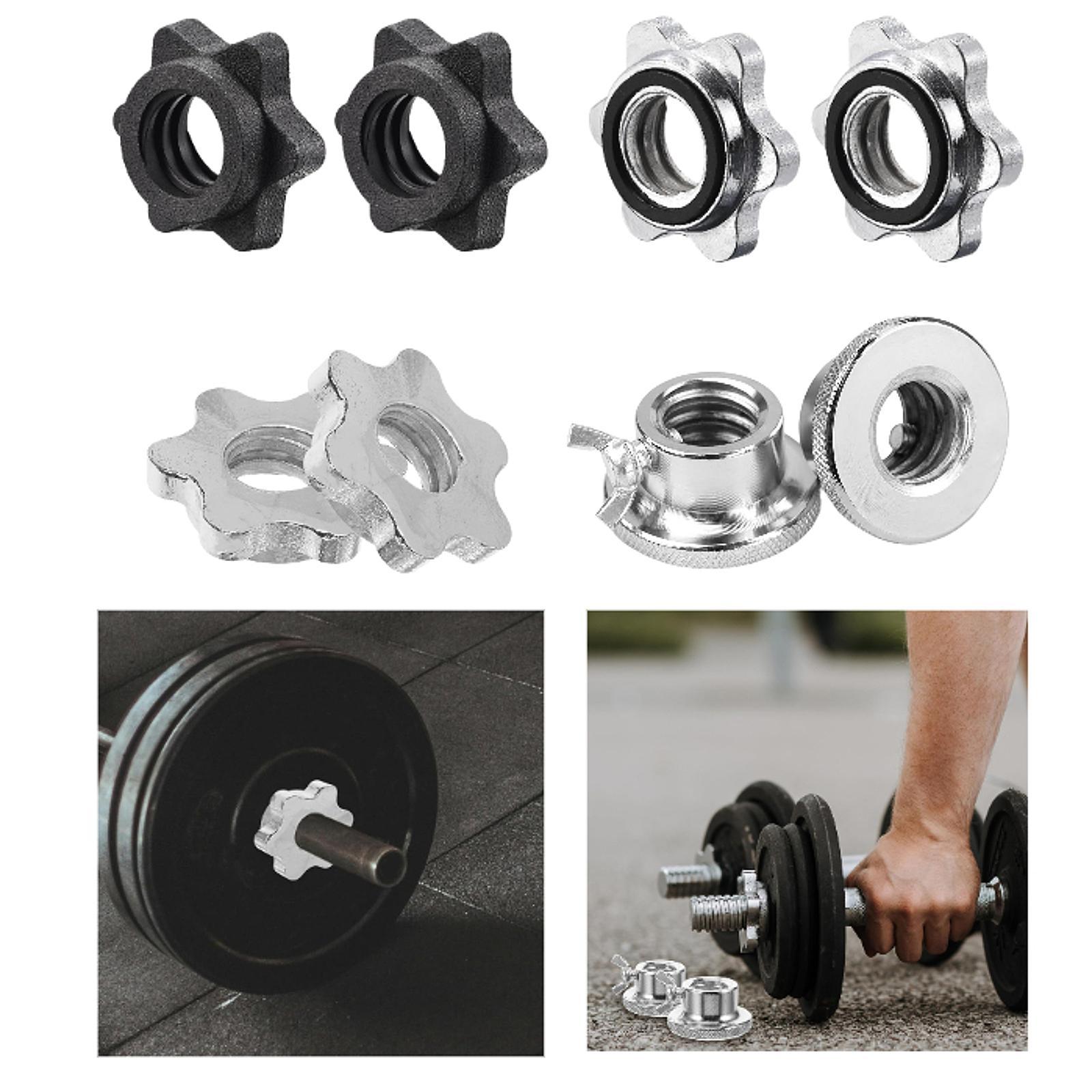 2Pcs Barbell Screw Collars Equ - đánh giá và giá Home Gym Dumbbell Workout